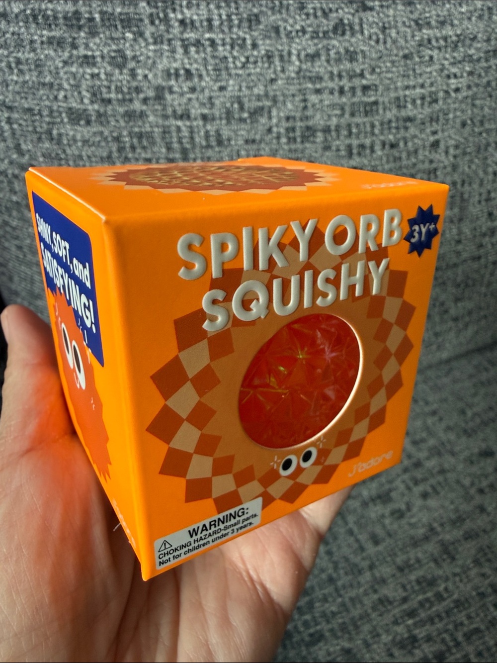 BNIB J’adore Spiky Orb Squishy, Orange